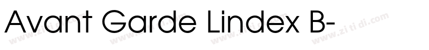 Avant Garde Lindex B字体转换